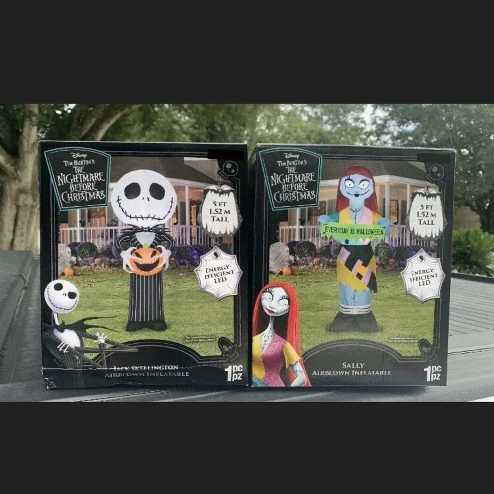 Nightmare Before Christmas Jack & Sally inflatable